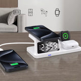 PowerHub Pro 3-in-1: Fast Wireless Charger, Smart Clock & Alarm – All in One Sleek Device