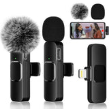 2-Pack Wireless Lavalier Clip-On Microphones