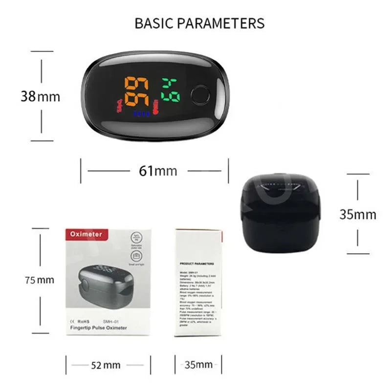 LK89 Finger Pulse Oximeter Medical Portable Blood Oxygen Oxymetre Heart Rate Saturation Meter OLED Oximetro De Dedo LED Display
