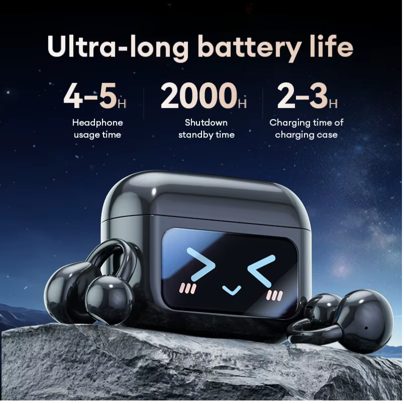 EchoGrip™ M100 ENC Ear Clip Earphones – Style, Sound, and Smart Control